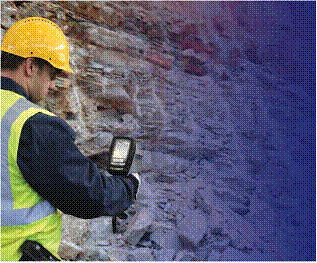 XRF Ore face grade analysis